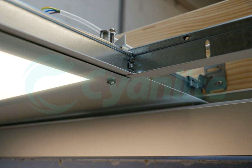 Cyanlite HYGGE LED Hygiene Panel Light IP65 IK10 installation for clean room